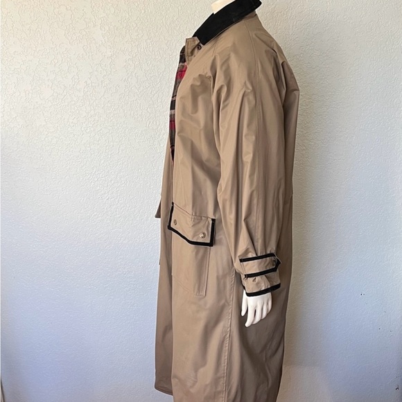 Vintage Misty Harbor Trench Coat Women’s Medium Plaid Lined 90s Classi - Picture 5 of 7